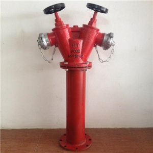 Trụ chữa cháy D100 2 cửa có thân