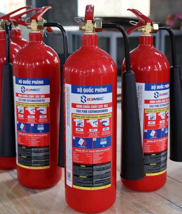 Bình chữa cháy CO2 MT3 Bộ Quốc Phòng